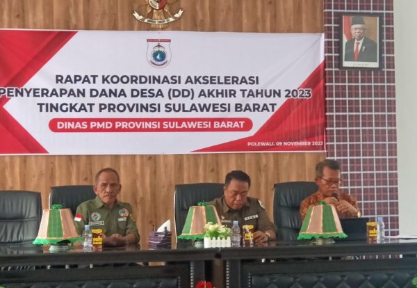 Rapat Koordinasi Akselerasi Penyerapan Dana Desa (Dd) Akhir Tahun 2023 Tingkat Provinsi Sulawesi Barat
